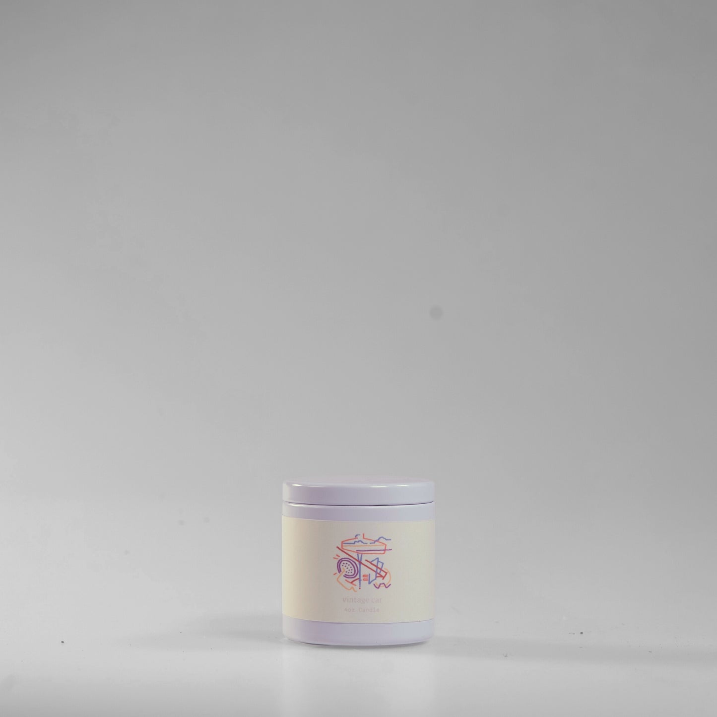 vintage car candle