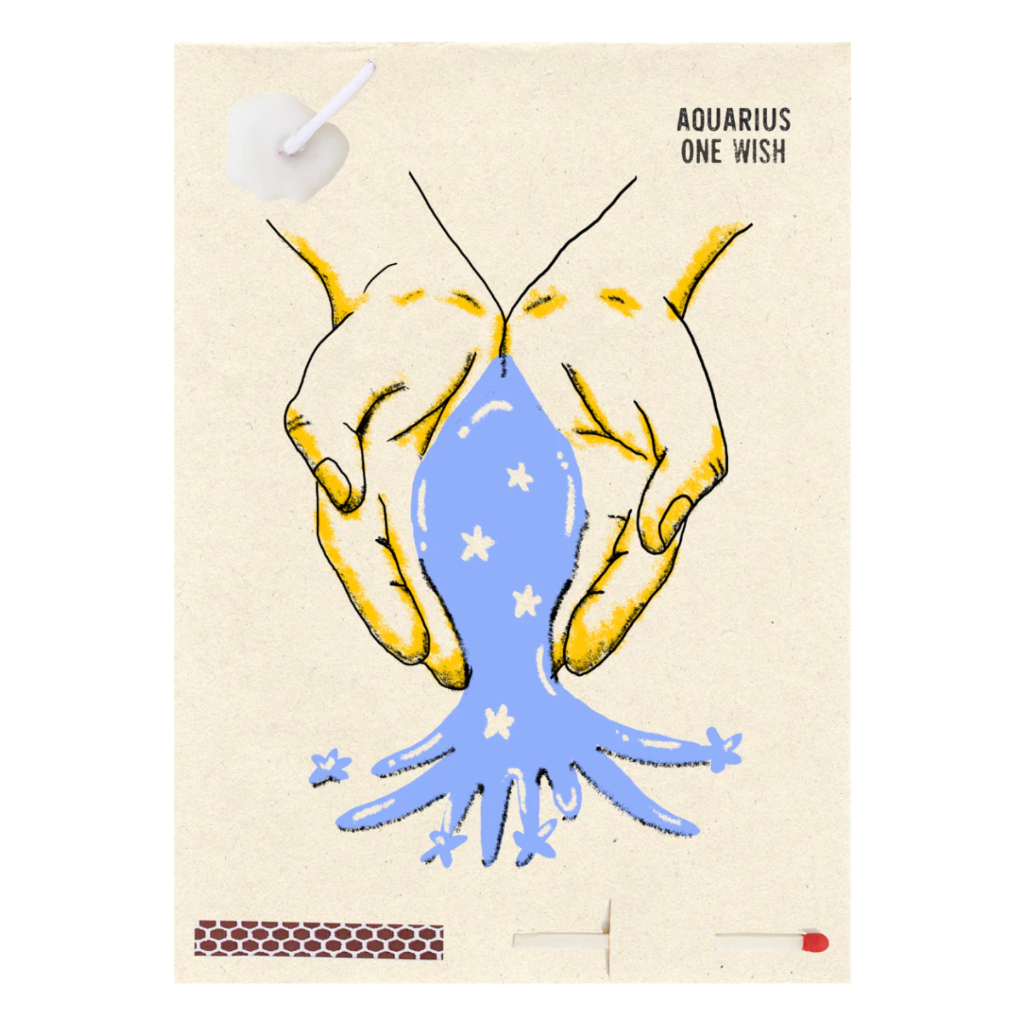 aquarius - zodiac - wish cards