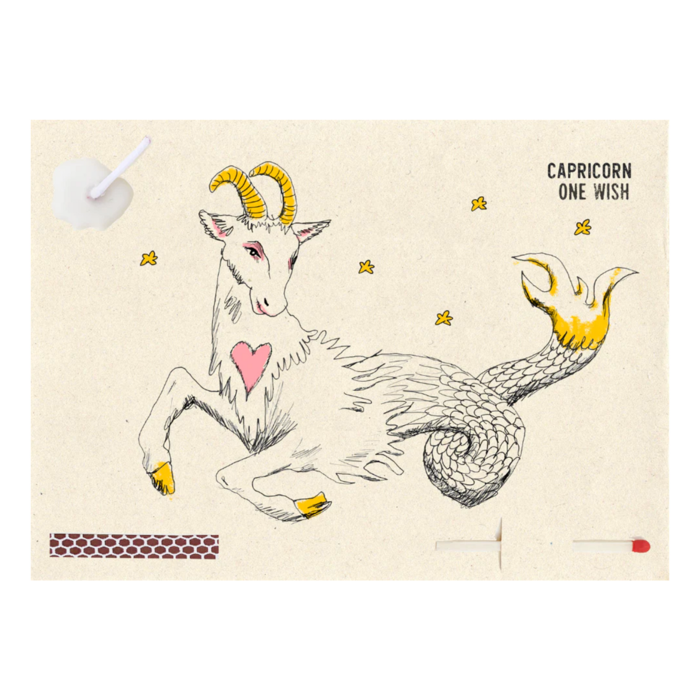 capricorn - zodiac - wish cards