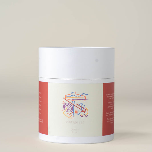 vintage car candle