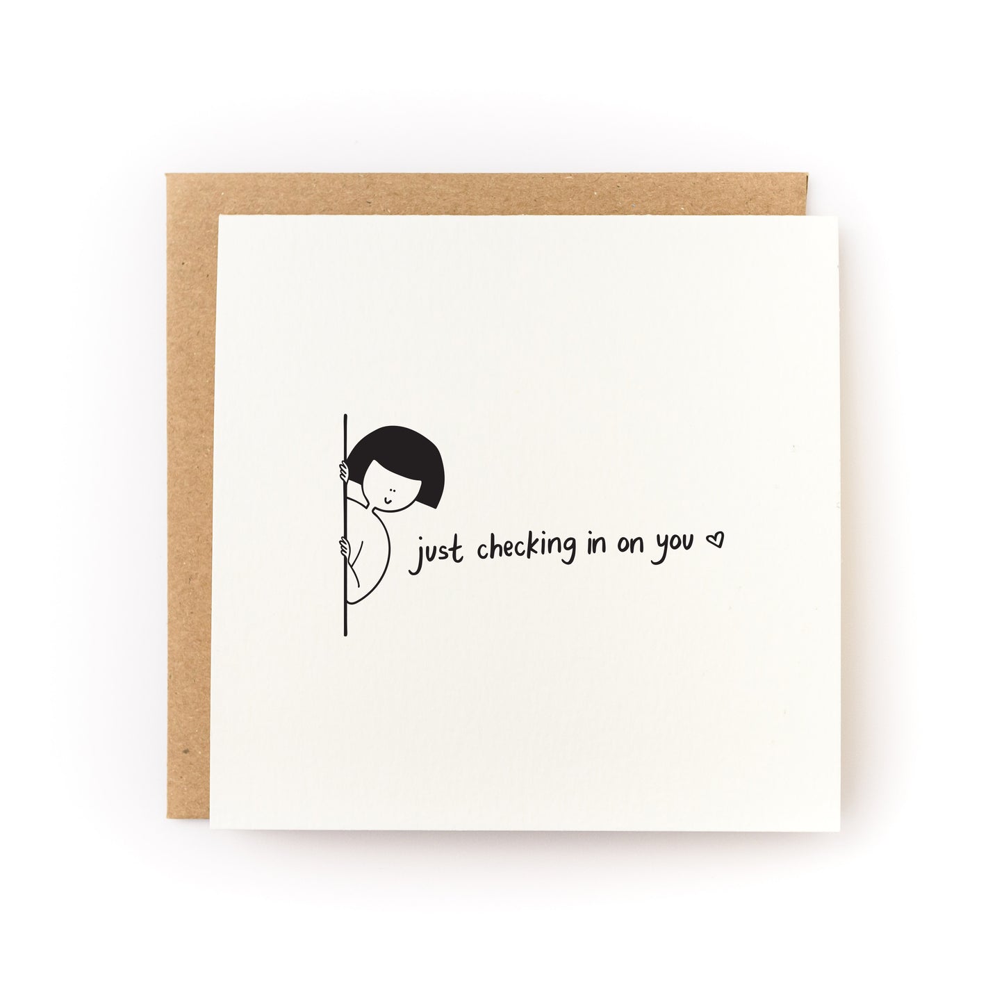 just checking in on you card
