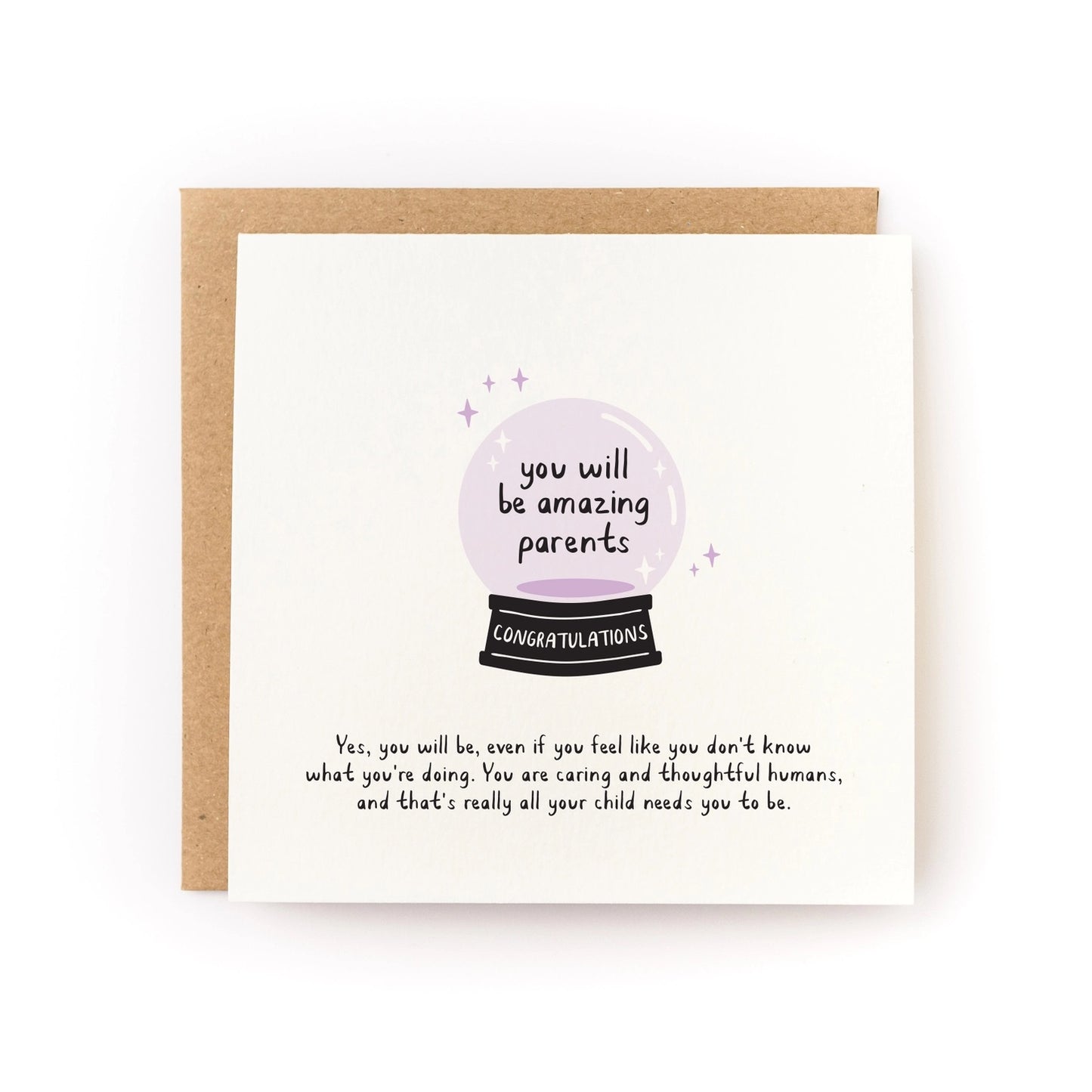 you will be amazing parents card