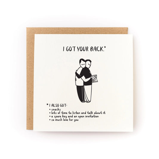 i got your back (w/ snacks) card