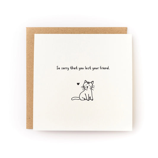 lost cat pet sympathy card