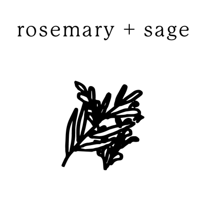Rosemary and Sage Mundane New York non-toxic soy candle — handmade in Cold Spring, NY