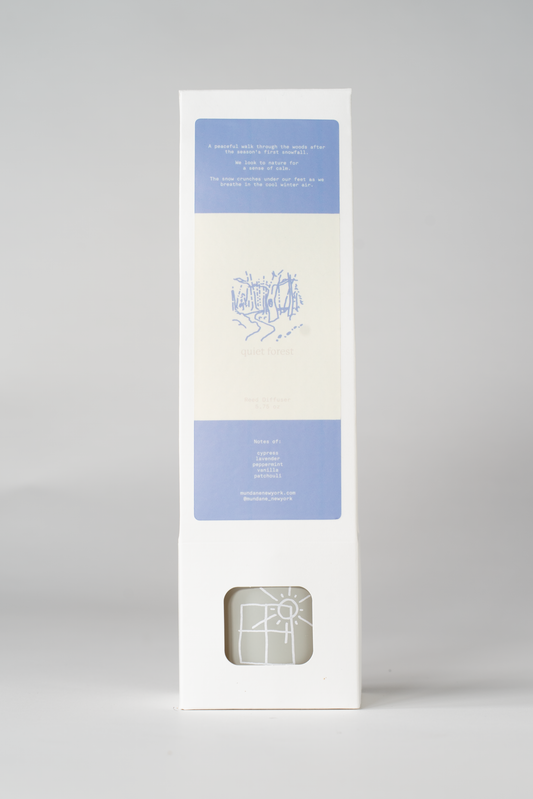 quiet forest reed diffuser