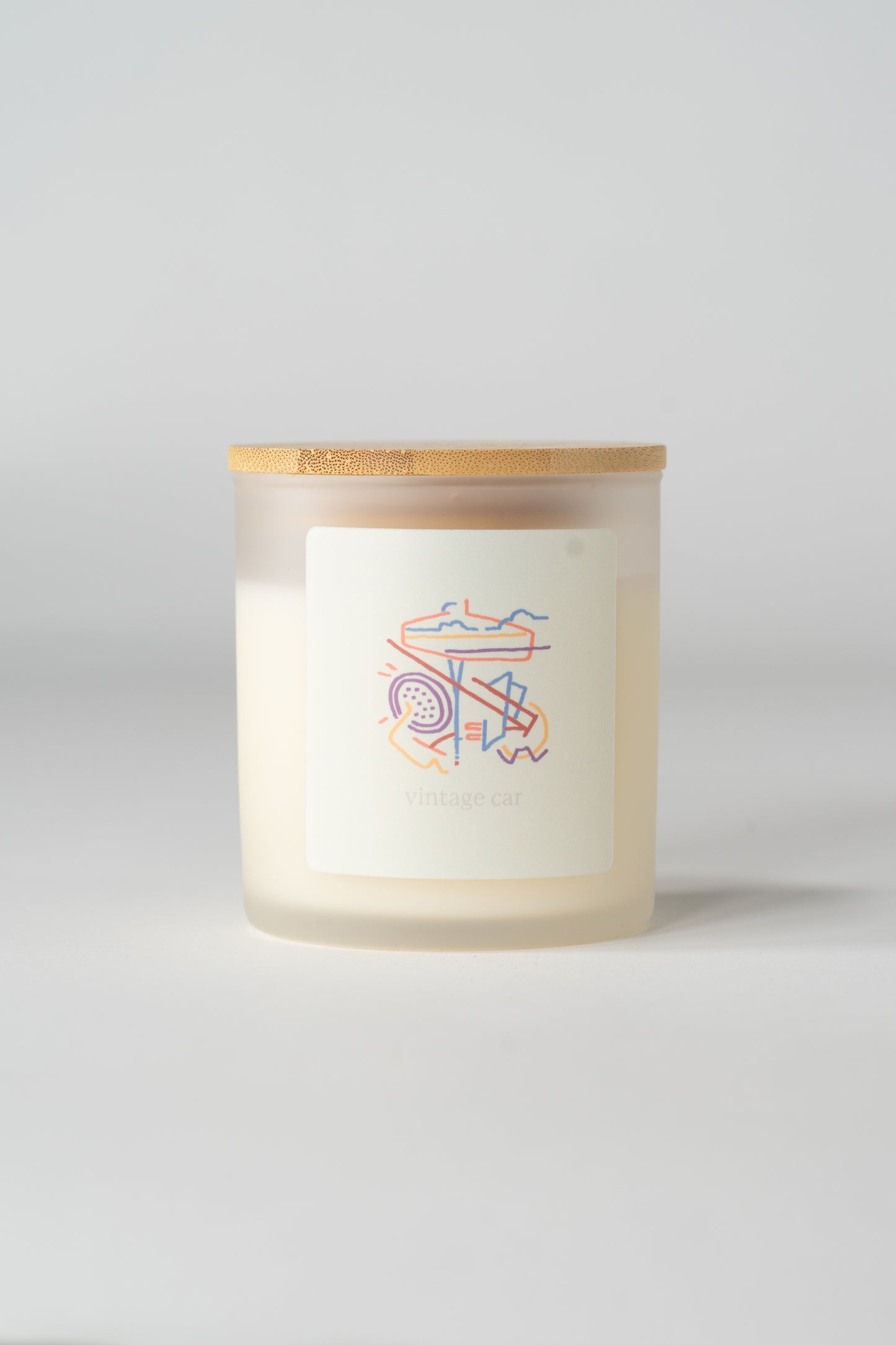 vintage car candle