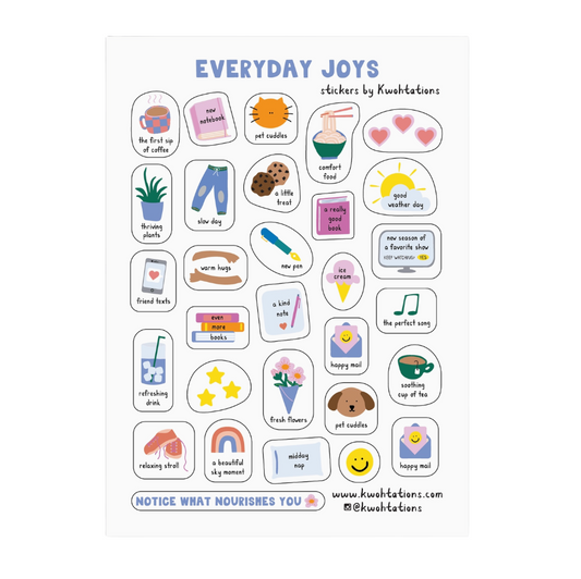 everyday joys sticker sheet