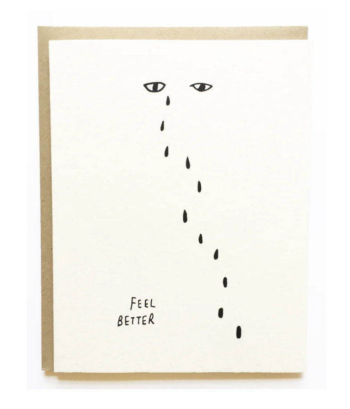 feel better tears card