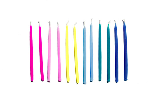 beeswax birthday candles - hooray all day