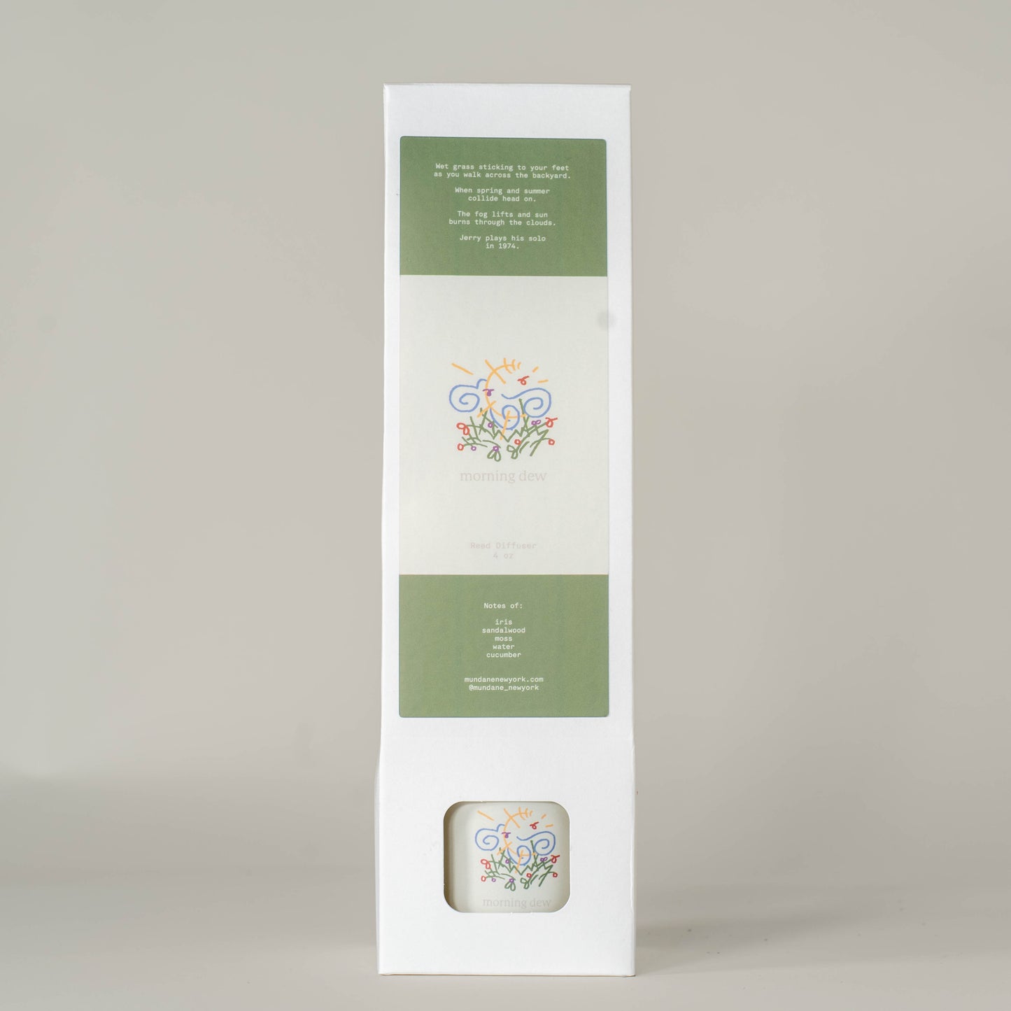 Morning Dew Moment in Time non-toxic reed diffuser — Mundane New York, Cold Spring NY