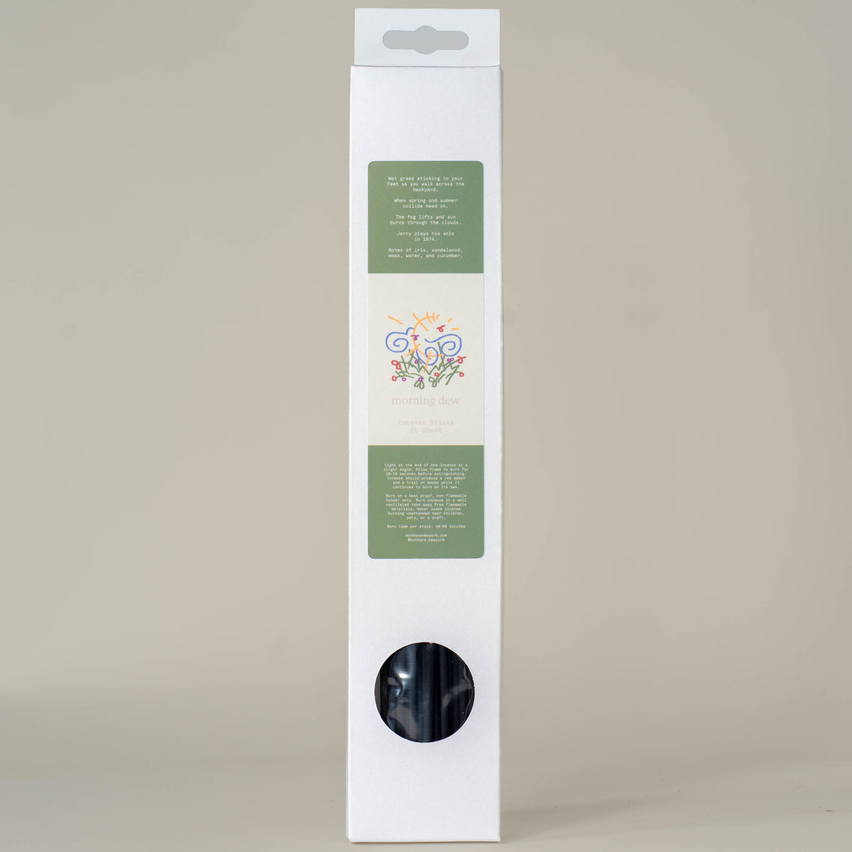 Morning Dew Moment in Time non-toxic incense — Mundane New York, Cold Spring NY