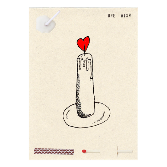 love candle - wish cards